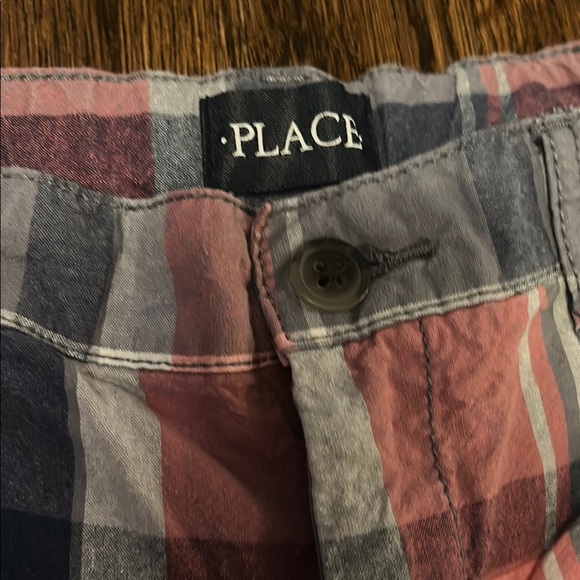 Pink, Red, Plaid and Blue Khaki Shorts Size 8 - Picture 6 of 12